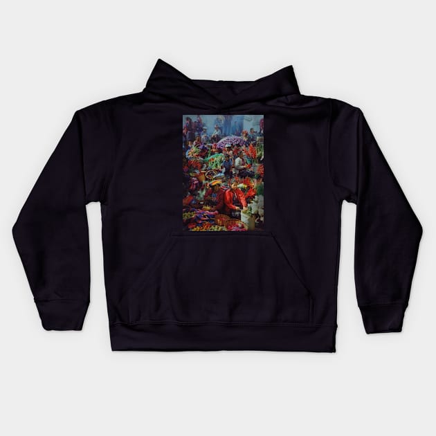 Chichicastenango Kids Hoodie by j-maya